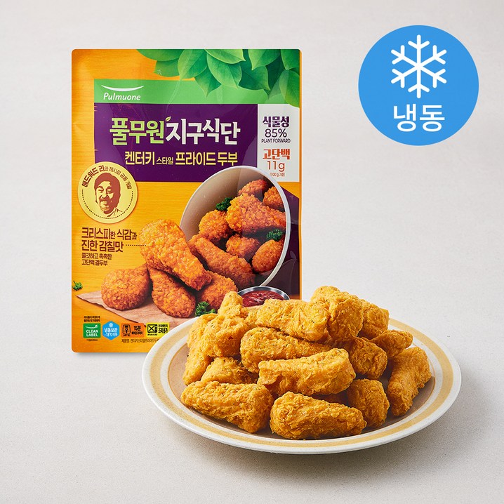 지구식단 켄터키 프라이드 두부 냉동, 300g, 1개
