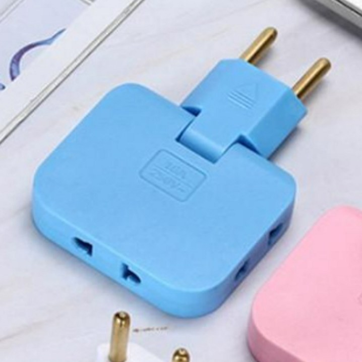 EU US 중국 돼지코 플러그 한국 변환 멀티 어댑터 110v 220v 3in1 틈새 블루 2개 구성 EU US 중국 돼지코 플러그 한국 변환 멀티 어댑터 110v 220v 3in1 틈새 블루 2개 구성