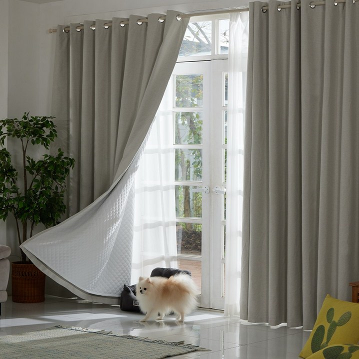 온누안 프리미엄 99.99 빛차단 이중 누빔 단열 방한 암막커튼