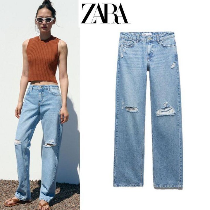 자라 청바지 미드라이즈 진  zara