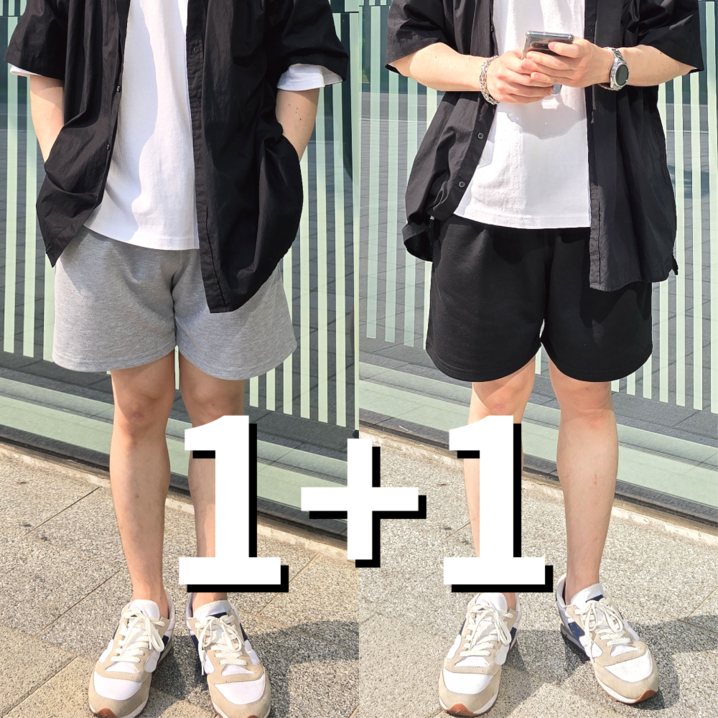 오가니코 남녀공용 3단 쭈리 원턱 버뮤다 팬츠 데일리 5부 반바지 오가니코 남녀공용 3단 쭈리 원턱 버뮤다 팬츠 데일리 5부 반바지