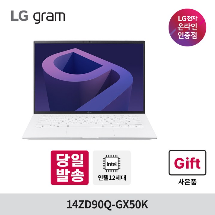 LG전자 그램14 14ZD90QGX50K 인텔i5 휴대용 가벼운 가성비 사무용 대학생 노트북