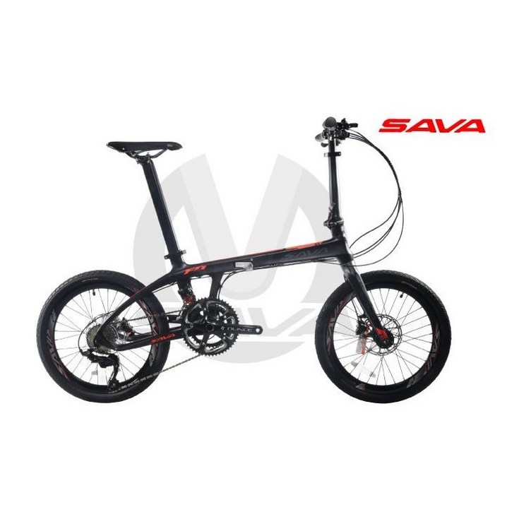 SAVA 사바 Z022S 카본 프레임 접이식 자전거 시마노105 기어22단 유압식 디스크 브레이크 고급 폴딩 미니벨로