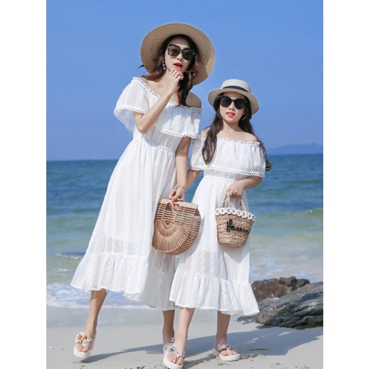 시밀러룩 여름 원피스 엄마랑 딸 커플룩 휴양지룩 바캉스룩