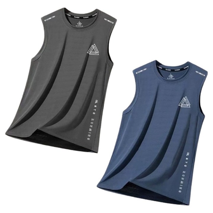 제이티엘 남성용 트라이앵글 러닝 나시 2p