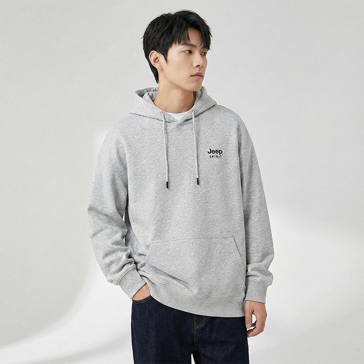 지프 남녀공용 패셔너블 빅포켓 후드티