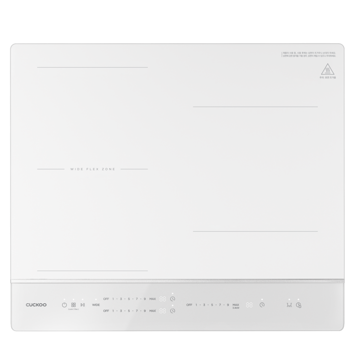 쿠쿠 빌트인 인디케이터 인덕션 레인지 3구 화이트 방문설치, CIRE348FAW, 빌트인