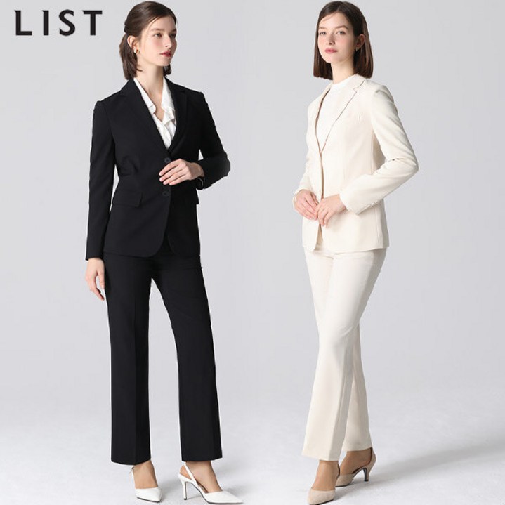 리스트 2SET 리스트(LIST)  슬림 투버튼 재킷+스트레이트 팬츠 2종세트 (택가격:416000원)