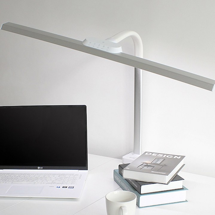 스피아노 테드 LED 와이드 스탠드 집게형 SL-W800 스텐드, 화이트