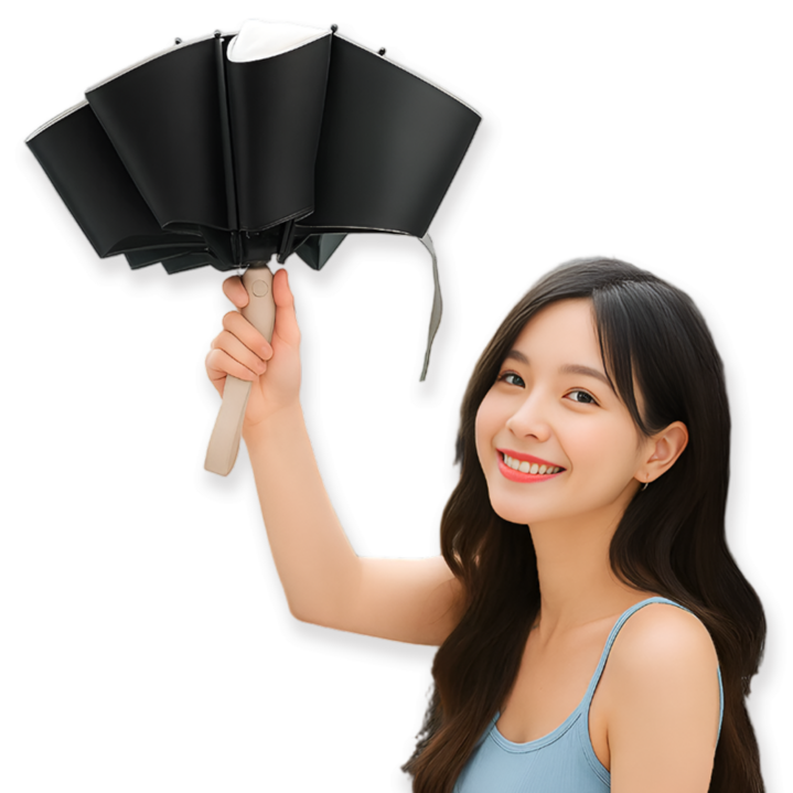 코코블랑 프리미엄 거꾸로 3단 자동 양우산 99.9%UV차단 360도반사테두리 105cm대형사이즈 3단컴팩트