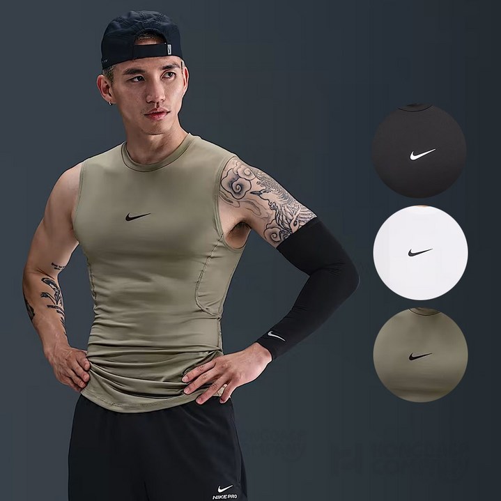 나이키 트레이닝 기능성 민소매 프로 드라이핏 컴프레션 싱글렛