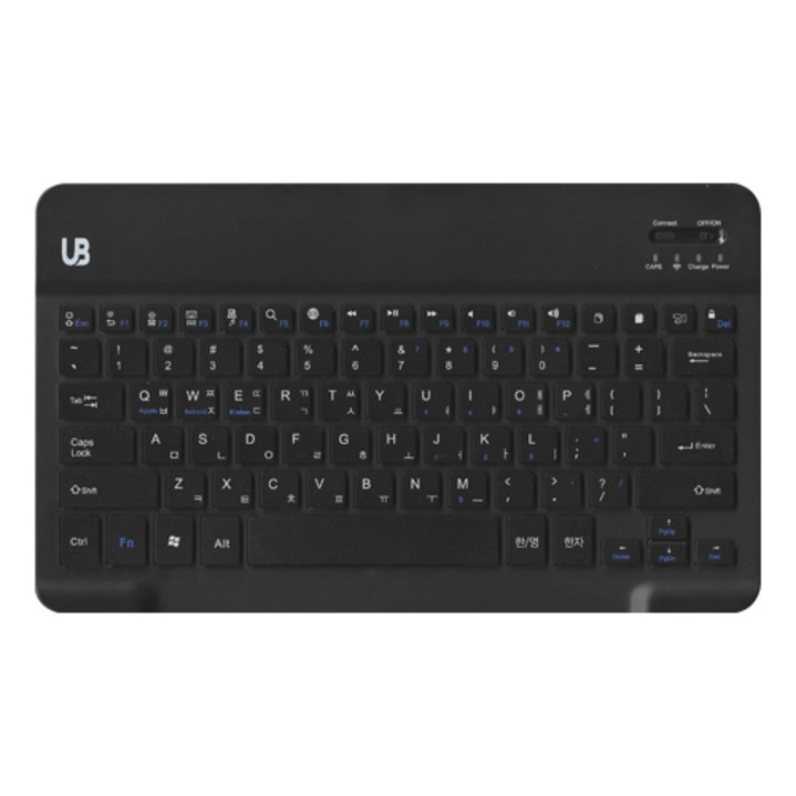 휴대용 무선 블루투스 키보드 슬림형, 블랙 라지, UBBK1, 제조사축