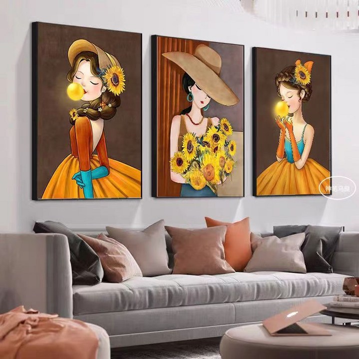 [행운그림] 다루미 행운이 들어오는 그림 사진 액자