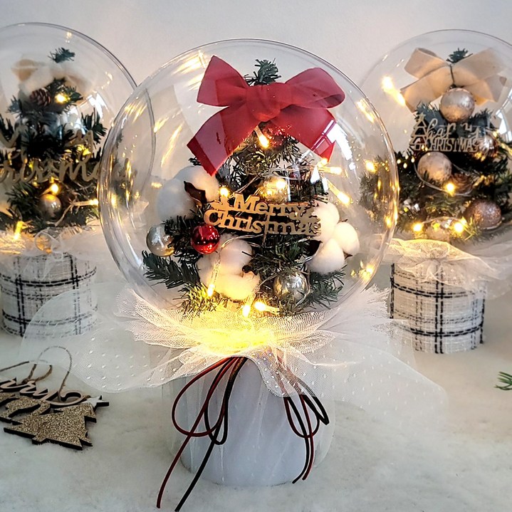 LED 셀레 크리스마스 볼트리 겨울 인테리어 장식 소품, 단품
