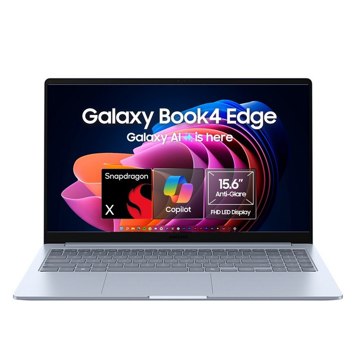 삼성전자 갤럭시북4 Edge NT750XQB-KC01B 15인치(39.6cm) 스냅드래곤 X / 코파일럿 PC 인공지능 AI노트북
