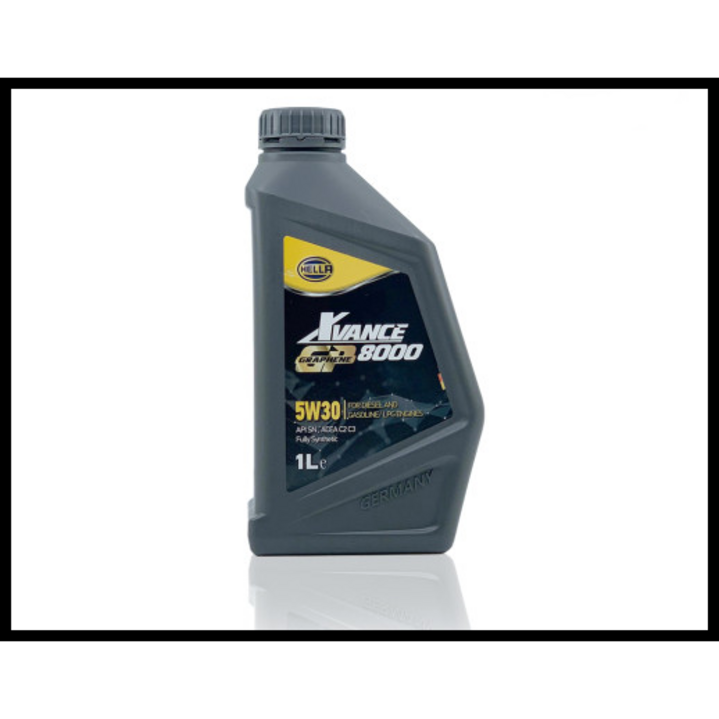 이벤트 4통구매시 1통추가 증정 XVANCE GP 8000 5W30 (1L) / C2(100% 합성유(VHVI)) / HELLA헬라 엔진오일, 1L, 5W30, 1통