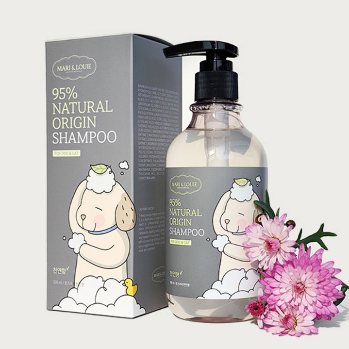 마리앤루이 펫샴푸 300ml 천연강아지샴푸 저자극 약산성 강아지샴푸, 300ml, 1개