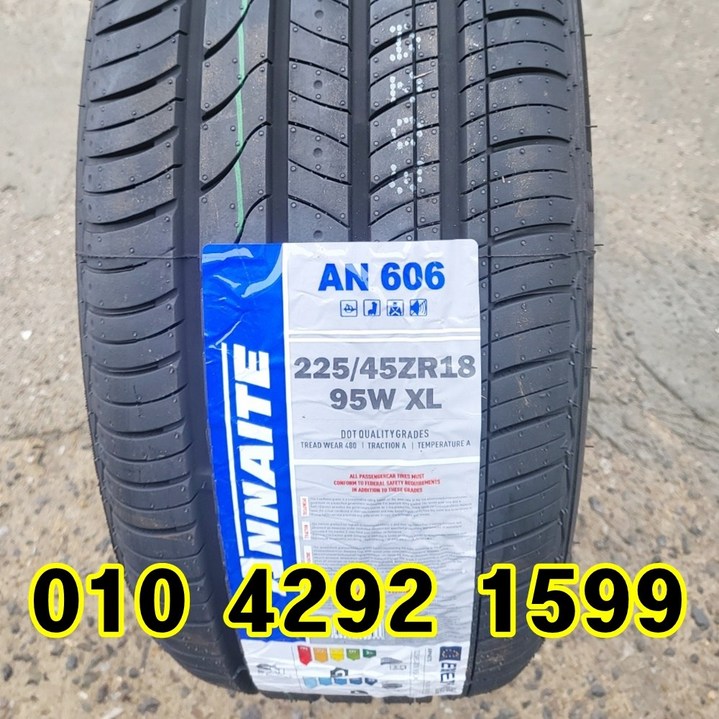 안나이트 신품타이어 22545R18 제네시스 I40 소나타 코나 K5 니로 SM5 2254518, 1개