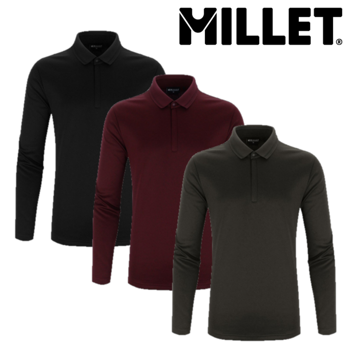 밀레 겨울 남자 호불호가 없는 인기 아이템으로 안감 기모로 따뜻하면서 부드러운 착용감을 제공하는 일상 기본 카라 티셔츠