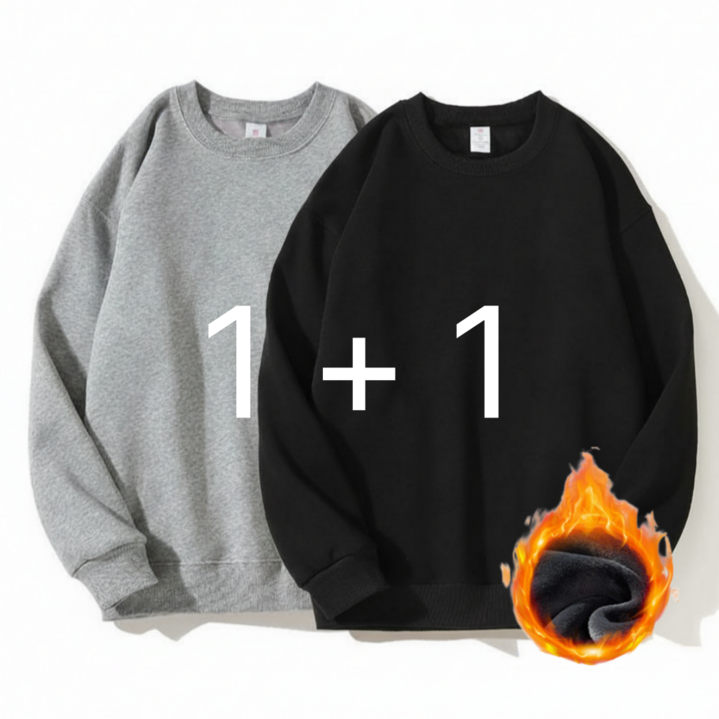 1  1 하믄 남자 기모 오버핏 무지 맨투맨 티셔츠 세트