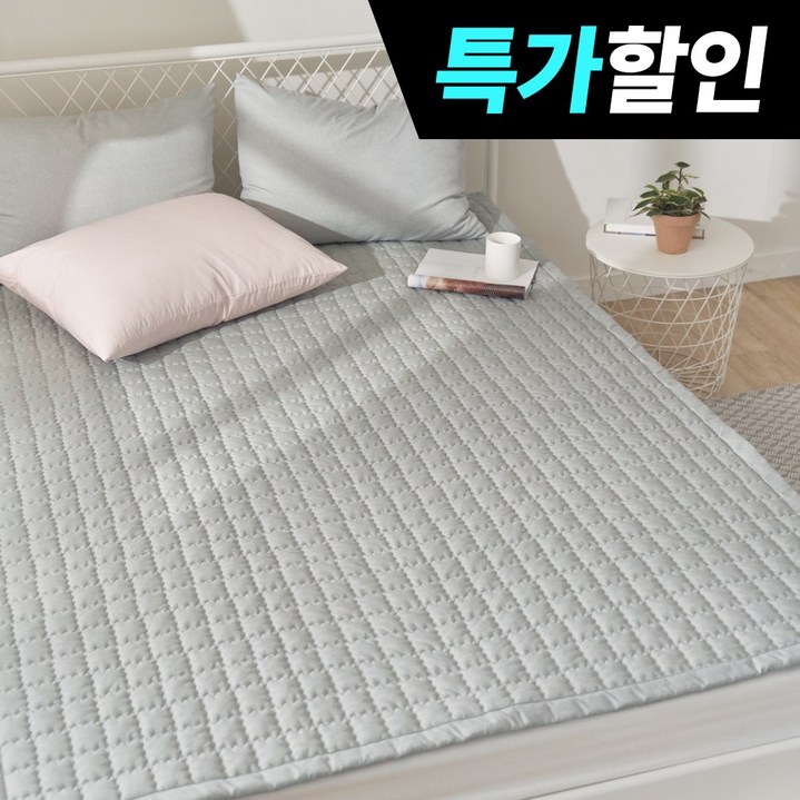 국내제조 띵스룸 몽글 먼지없는 알러지케어 사계절 고정밴드 침대패드