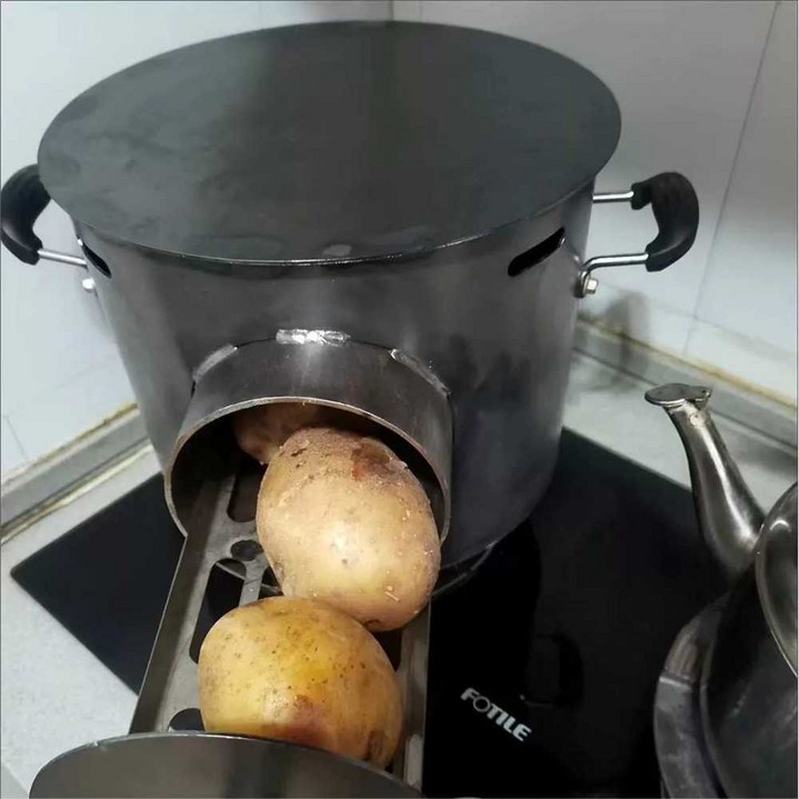 군고구마냄비 가정용 고구마굽는통 구이기 화덕 화로 캠핑 소형