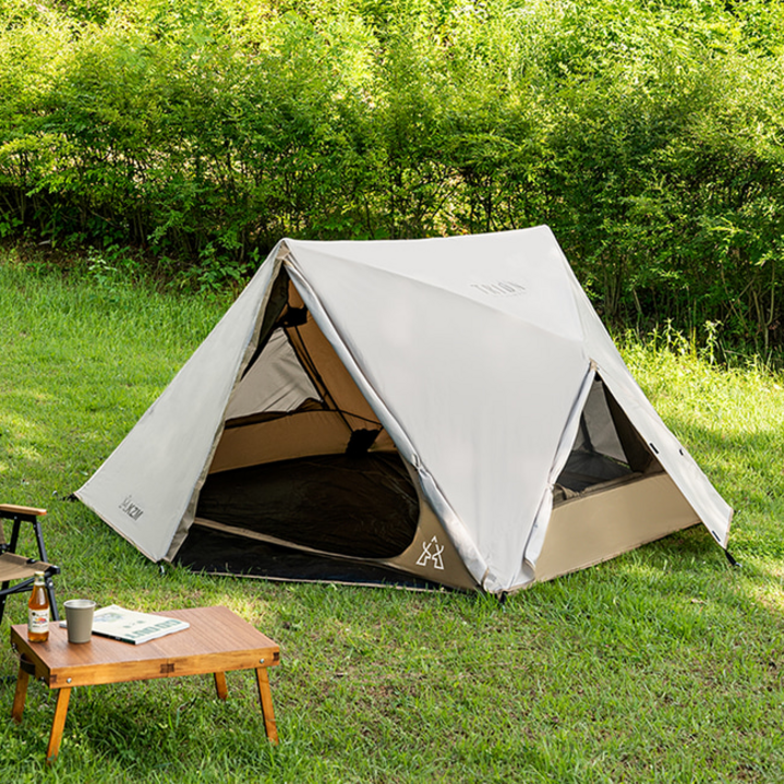 [카즈미] NEW 트리온 EX 원터치 텐트 감성캠핑 스타일리쉬 트렌디 차박 (1-2인용)