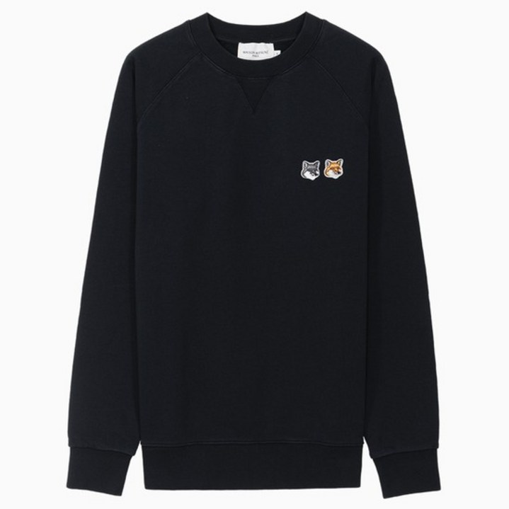 당일 23SS 메종키츠네 더블 폭스 헤드 엔트러사이트 맨투맨 FM00358KM0002 AN