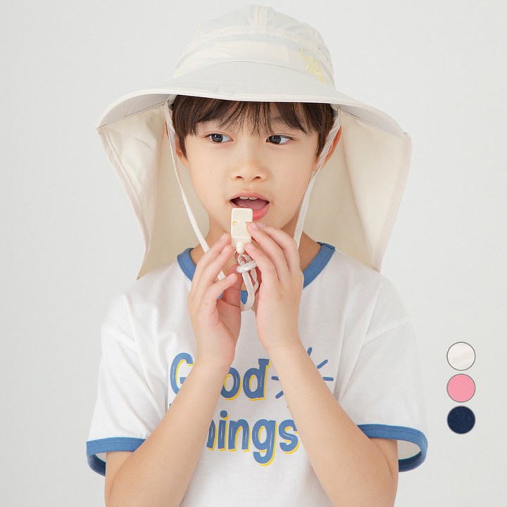 롤리트리 자외선차단 호루라기 와이드 플랩캡 호루라기 증정