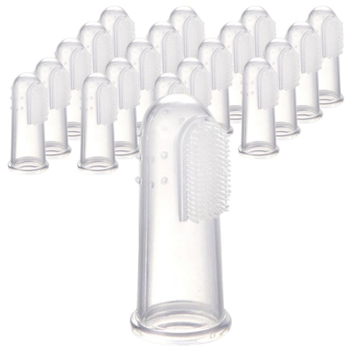 아리코 실리콘 손가락 반려동물 칫솔 22 x 55 mm