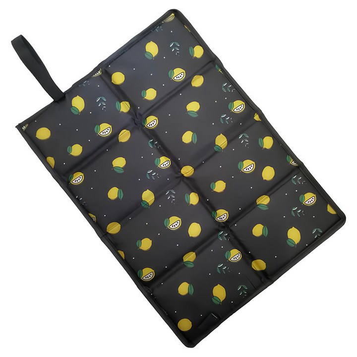 로즈온 접이식 경량 미니매트, 블랙