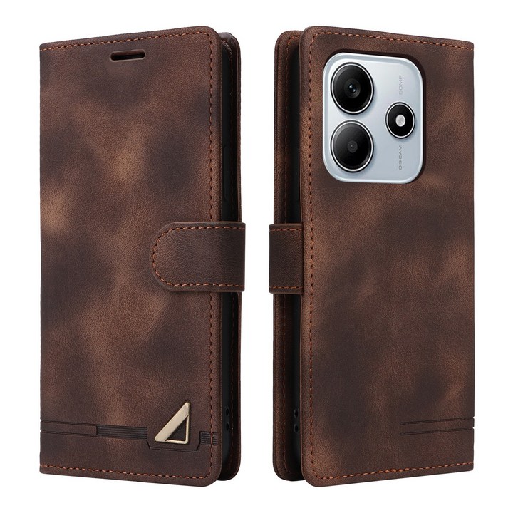 레트로 패션 플립 카드 슬롯 홀더 지갑 가죽 케이스 레드미 노트 14 13 12 12 12 11 10 9 프로 맥스 8