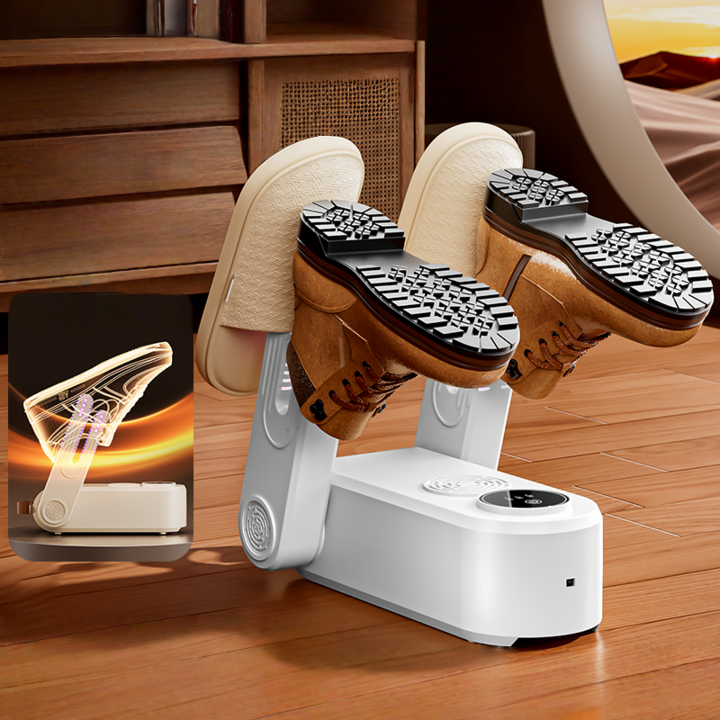 Yunivo 휴대용 듀얼 신발 건조기 온도조절 타이머 탈취 살균 빠른건조형