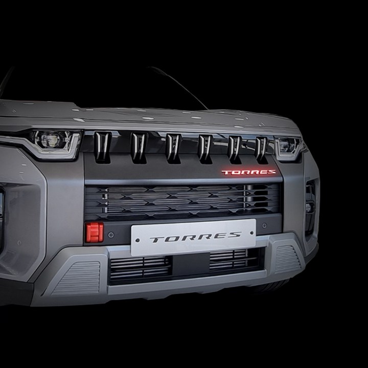 오카 토레스 호환 용품 프론트 레터링 리플렉터 튜닝 반사 스티커