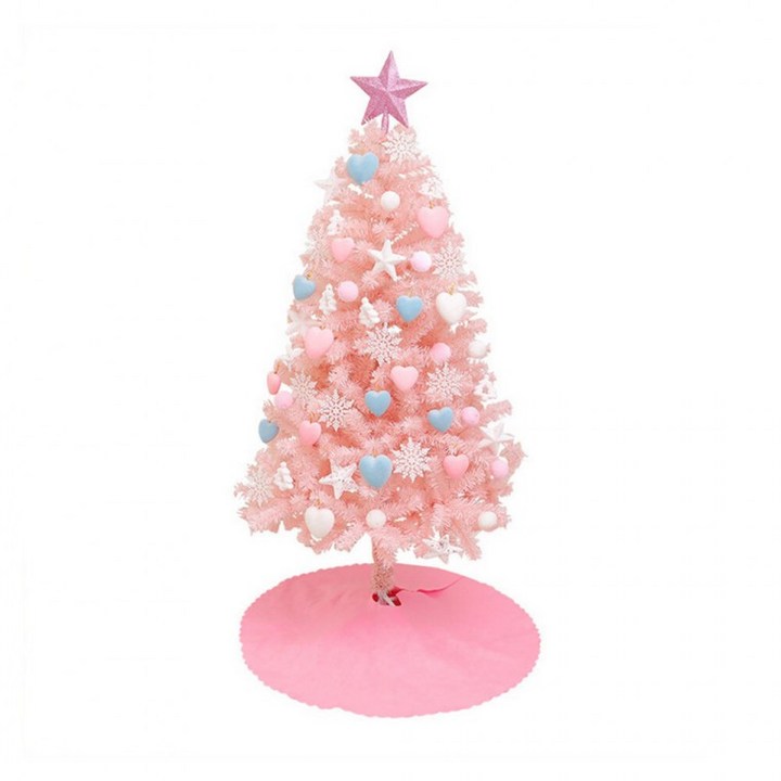 크리스마스트리핑크 크리스마스 트리 세트 핑크 120cm, 상세페이지 참조
