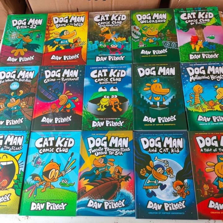 Dog Man 1-15 도그맨 영어원서 소프트커버 15권 세트