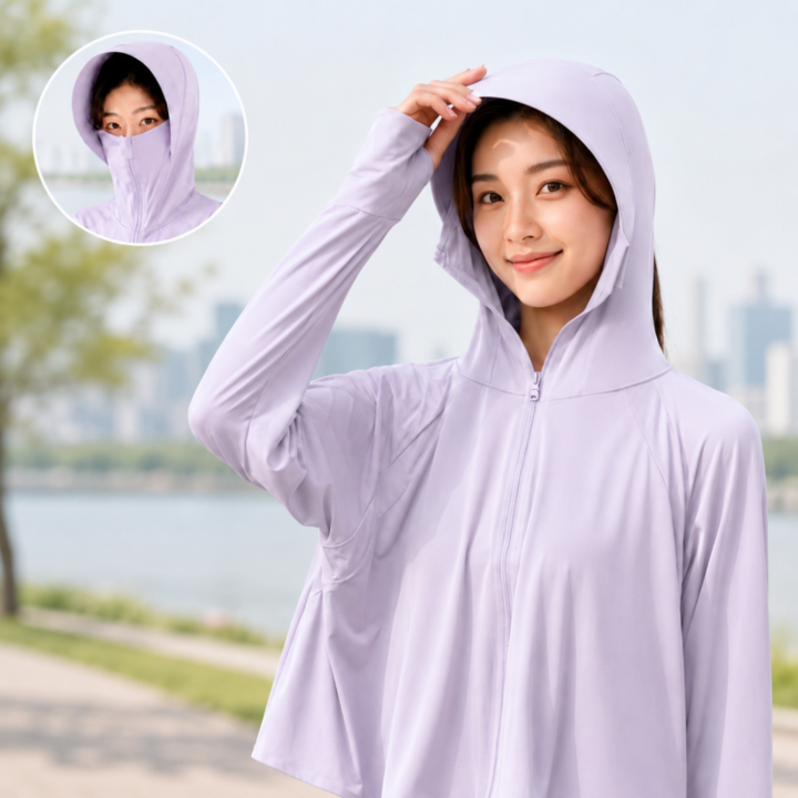 융풍 냉감 후드집업 햇빛가리개 여름 쿨링 자켓 자외선차단 아웃도어웨어