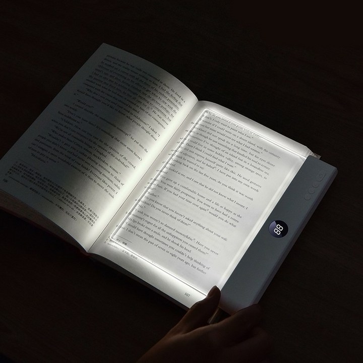 EIKER 무선 LED 북라이트 충전식 독서등 무드 타이머 스탠드 조명, one color