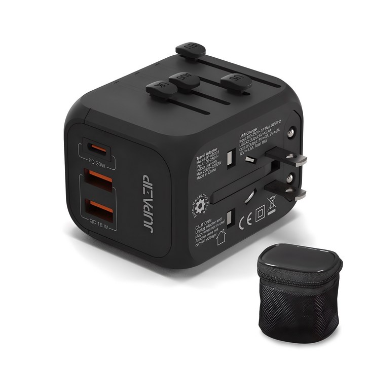 주파집 여행용 멀티 어댑터 PD 30W JPAD300, 1개