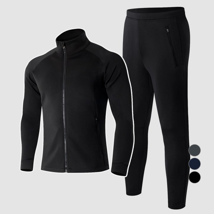 아르메데스 남성용 프리미엄 사방스판 트레이닝 집업  팬츠 세트 AR7595