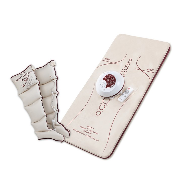 가포 파워 스트레칭 매트 버건디  다리 커프 마사지기 세트 GSM021, GSM021