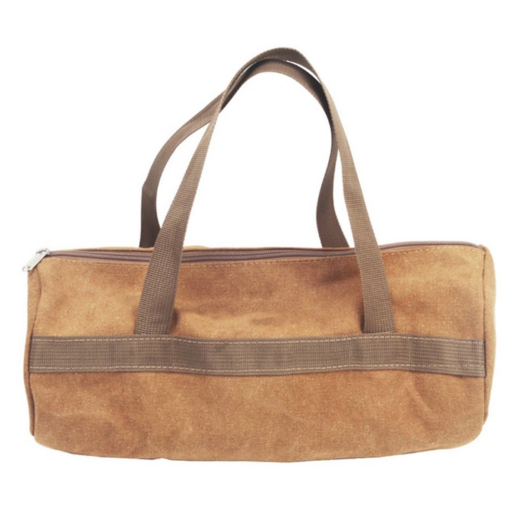 따봉오빠 캠핑 팩 공구 액세서리 다용도 보관 가방 길이 35cm x 직경 15cm x 손잡이 길이 14cm JNH1644, 브라운, 1개