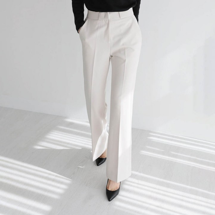 앤드스타일 여성용 숏롱 스판 부츠컷 슬랙스 264347