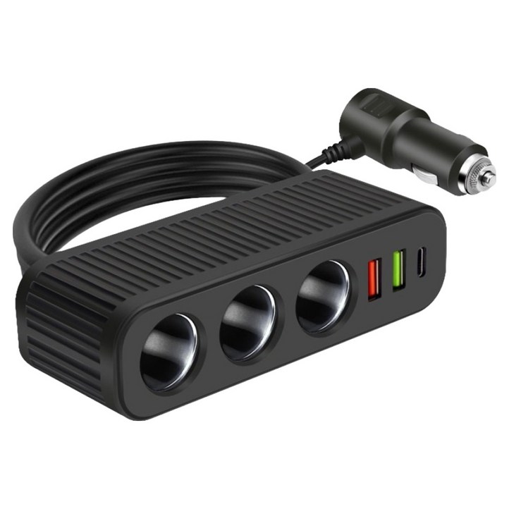 시크릿 이지3 제트 멀티 시거잭 충전 소켓, 1개, 3구