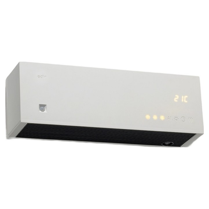 에디르 욕실 가정용 벽걸이 전기 화장실 미니 PTC 온풍기, 화이트, EDRH400