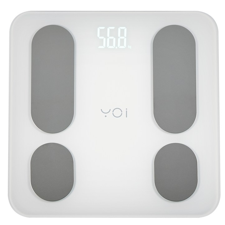 요아이 스마트 체성분 확인 바디 체중계 베이직, YSS231FWH, 화이트
