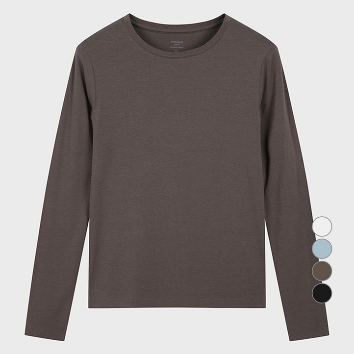 폴햄 여성용 에코베로 라운드넥 긴팔 티셔츠 PHE4TR2100