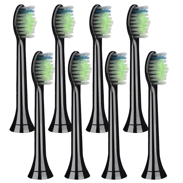 필립스 전동칫솔 호환 칫솔모 HX6938 HX6462 호환 칫솔모 블랙, 8개, 필립스 블랙