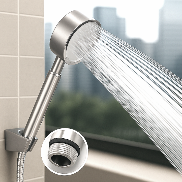 루벤하임 호텔식 절수 수압상승 스테인리스 샤워기헤드