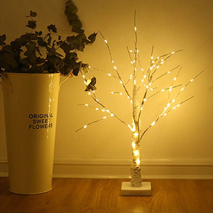 LED 자작나무 단스탠드 탁상용 나무 조명 WT60, 1.LED나무 60cm 충전기 미포함 LED 자작나무 단스탠드 탁상용 나무 조명 WT60, 1.LED나무 60cm 충전기 미포함